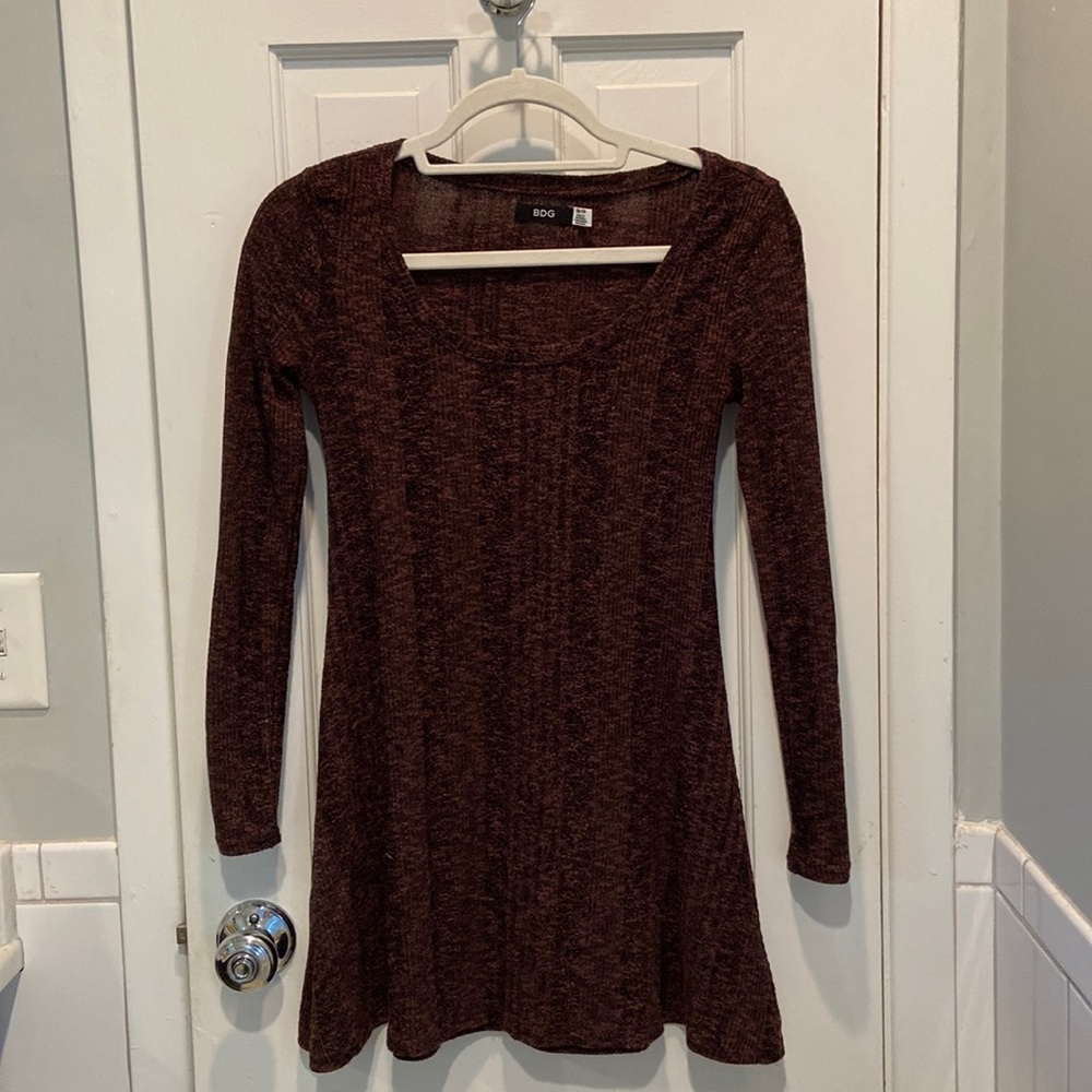 Long sleeve knit dress